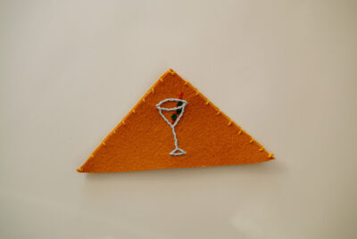 semn de carte handmade martini